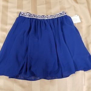 B. Darlin Royal Blue Sequined Skirt - Size 1/2